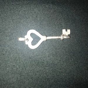 Diamond key necklace 1/15 ct tw